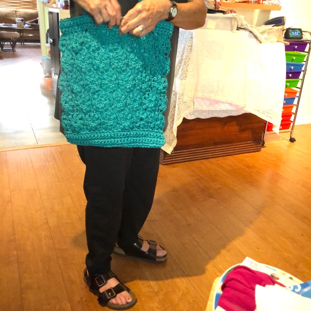 Turquoise blue bag